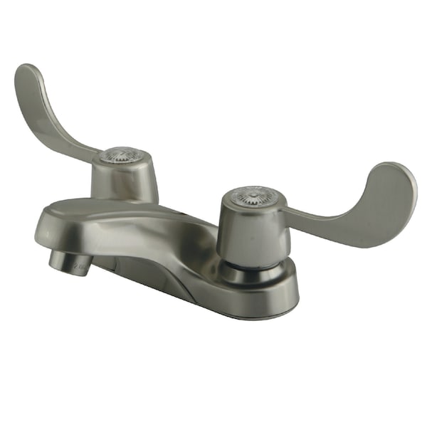 4" Centerset Bathroom Faucet, Brushed Nickel